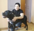 Кане Корсо Милена с любимой хозяйкой